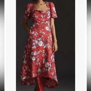 Maeve Red Floral Dress